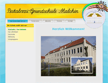 Tablet Screenshot of grundschule-malchin.de